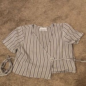 Wrap crop top